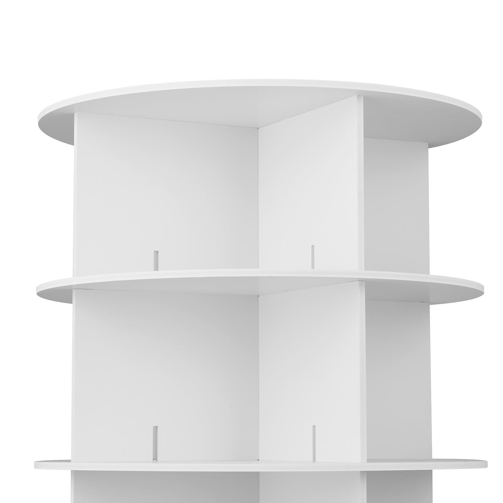 7 Tier Rotating Shoe Rack Tower 360 Spinning Carousel Organizer_voghion.com